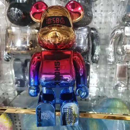 卡西欧 暴力熊bearbrick 400% 上海之夜 玩具公仔-阿里巴巴
