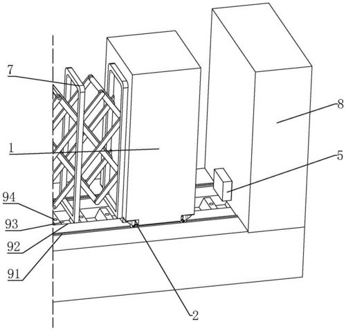 一种防推开的电动伸缩门的制作方法