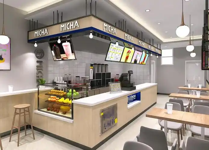 奶茶店设计效果图