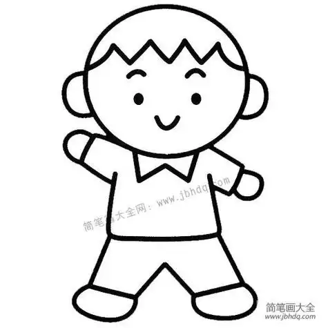 男孩头像简笔画图片帅气的小男生简笔画步骤图解教程帅气可爱的男孩子