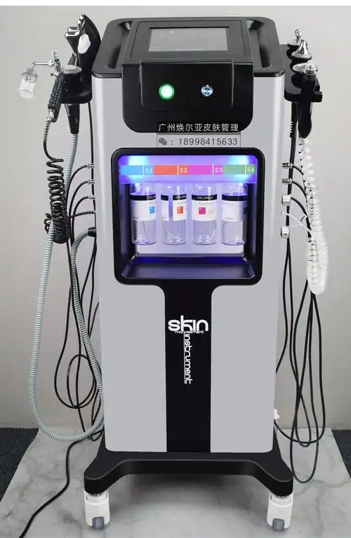 厂家美容院小气泡美容仪器黑珍珠大气泡面部皮肤管理综合仪