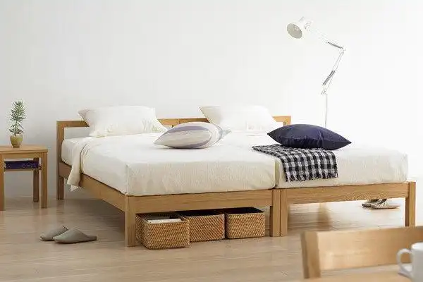 muji极简风格的家具床