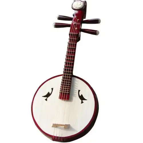 弹拨民族乐器专业演奏初学木制骨花小阮包厂家阮