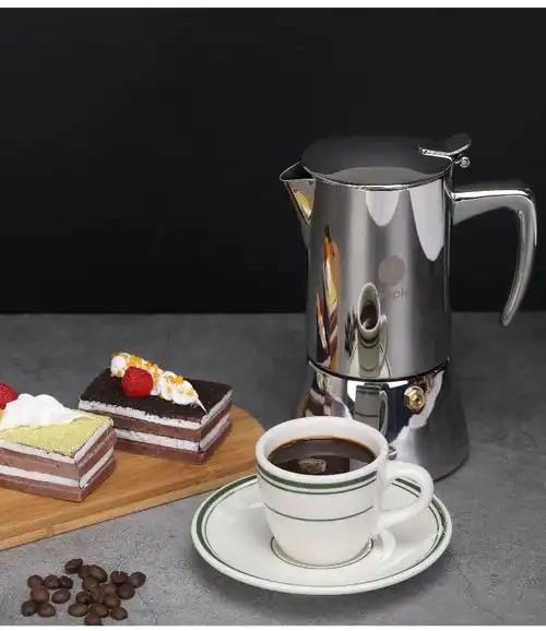 煮咖啡壶明火feepiemoka不锈钢摩卡壶特浓咖啡壶意大利意式咖啡壶可明