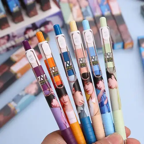 欧鲸(oujing) tnt时代少年团盲盒笔同款文具套装按动中性笔应援笔周边