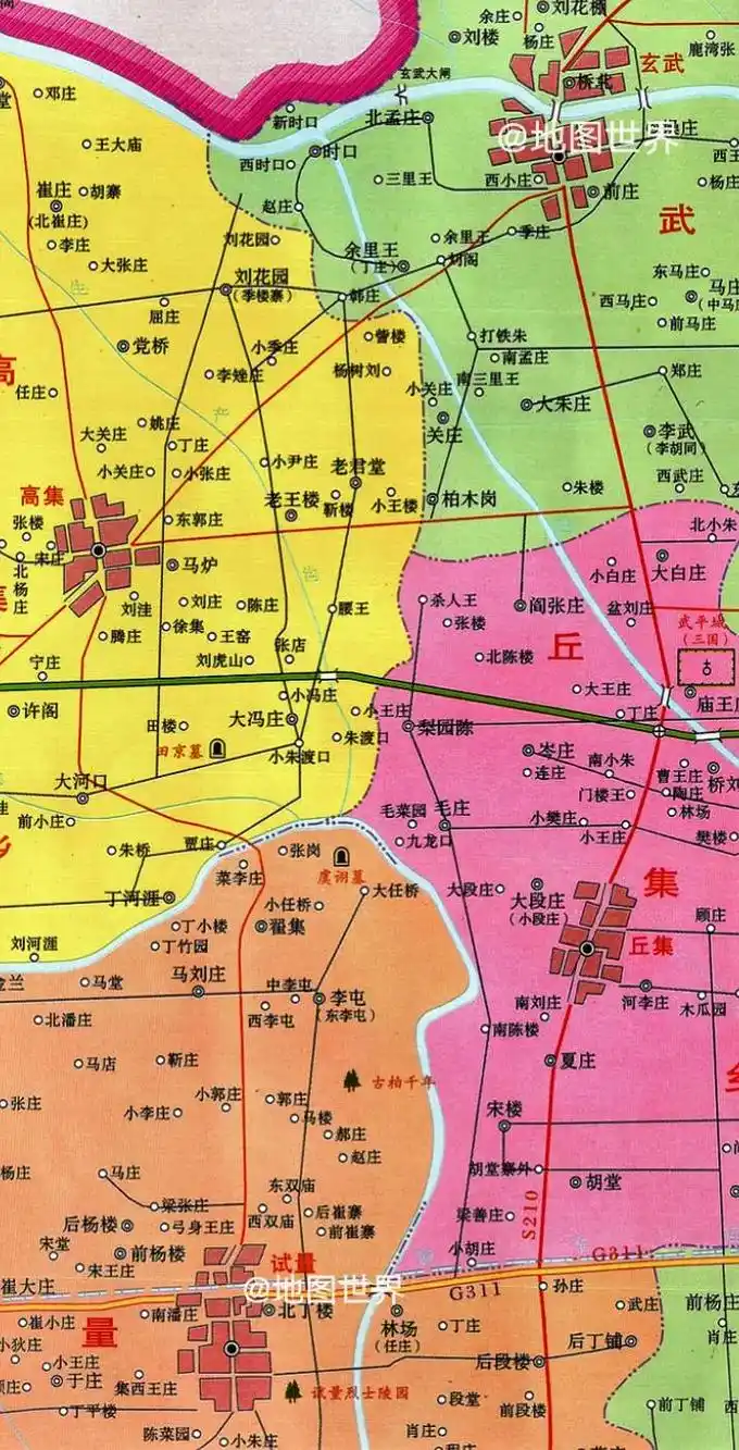 河南鹿邑县行政区划图.#鹿邑#地图#地理知识#行政区划#简介 - 抖音