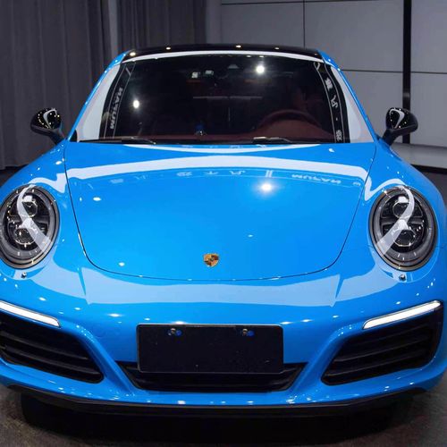 热卖水晶胭脂粉改色膜纳多灰全车身冰蓝色车膜贴纸水泥灰汽车贴膜