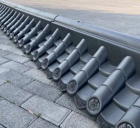 仿古带脊围墙瓦在院墙上的使用规格有哪