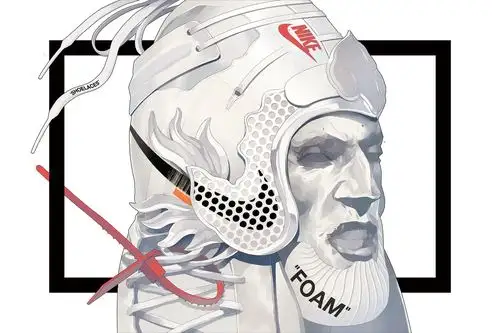 每一张都是壁纸系列!virgil abloh x nike主题插画超酷!