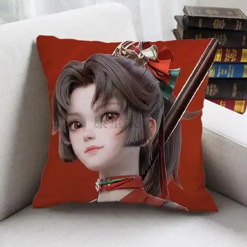 康童新英雄云缨周边抱枕王者荣耀新皮肤来图定制男女生礼物床靠枕头