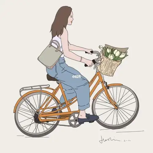 骑单车的女孩