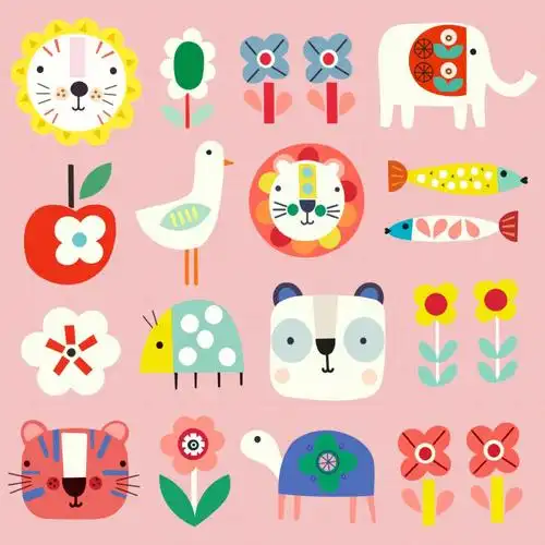 可爱的小插画治愈那些小情绪吧[彩虹r]越简单[星r]越快乐[气球r]#插画