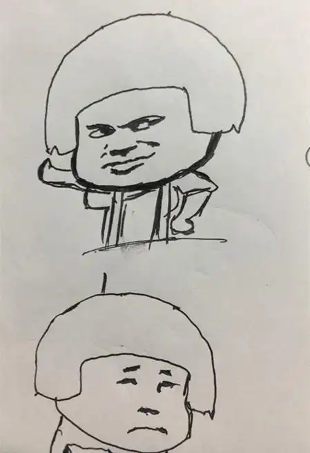 文学社招新海报手绘简笔画搞笑胖女孩简笔画当沙雕表情包变成了简笔画