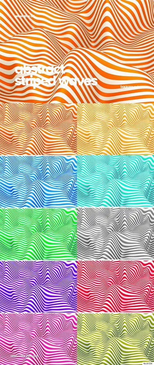 10张高分辨率超高像素条形波浪纹理素材jpg