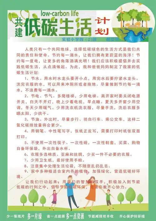 18活动研究课题《低碳生活从我做起》作品展!