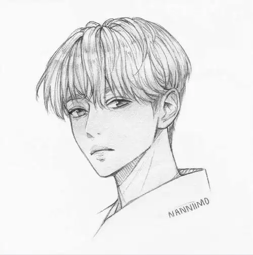 动漫男生怎么画好看,精选动漫男生线稿临摹素材