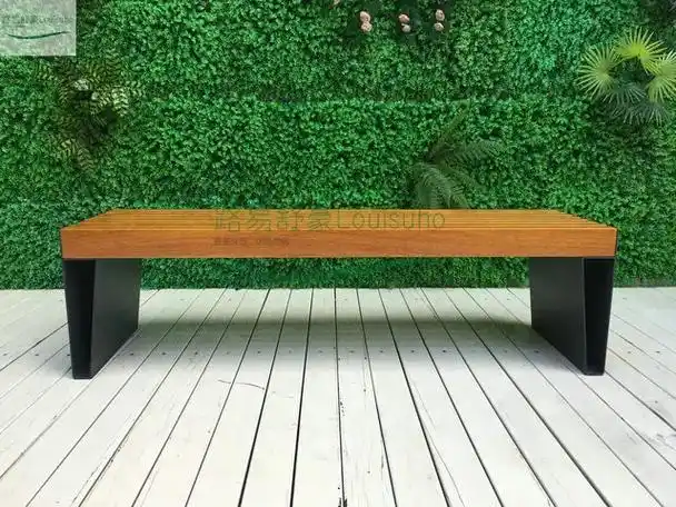 商业广场户外休闲坐凳,公园成品长椅.坐凳材质:镀锌板,不锈钢 - 抖音