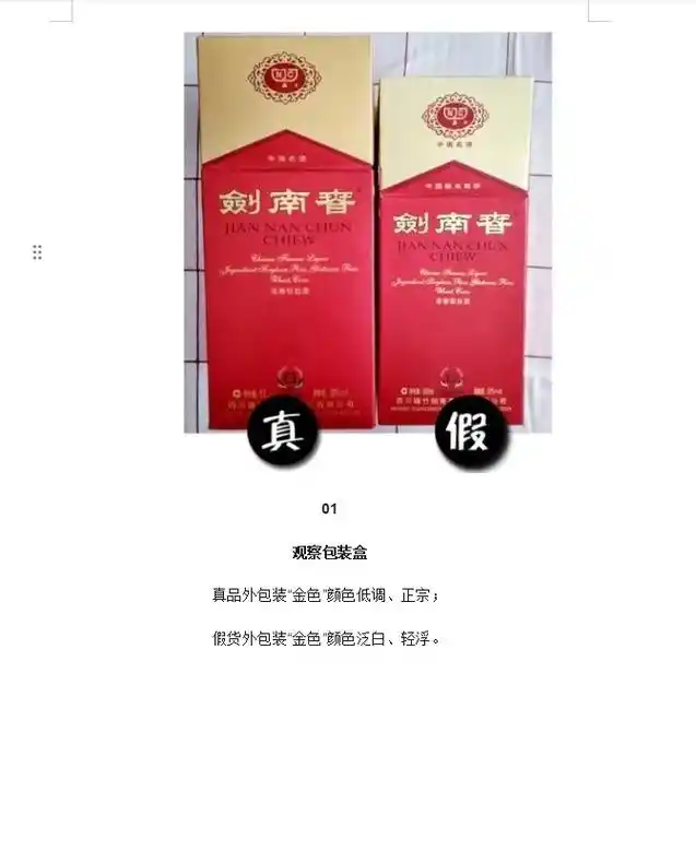 如何辨别剑南春 #真假辨别 #打假人 #干货 - 抖音