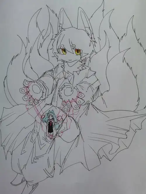 欸嘿嘿嘿)木偶是安吉拉p3是调滤镜时的意外产物,比我画的原图有氛围