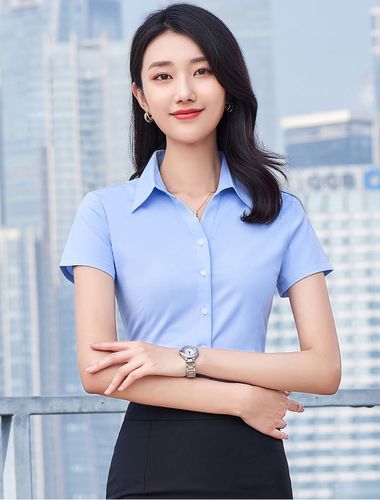 女装公务员面试应骋职业工作服白色衬衫女短袖衬衣夏季大学生正装