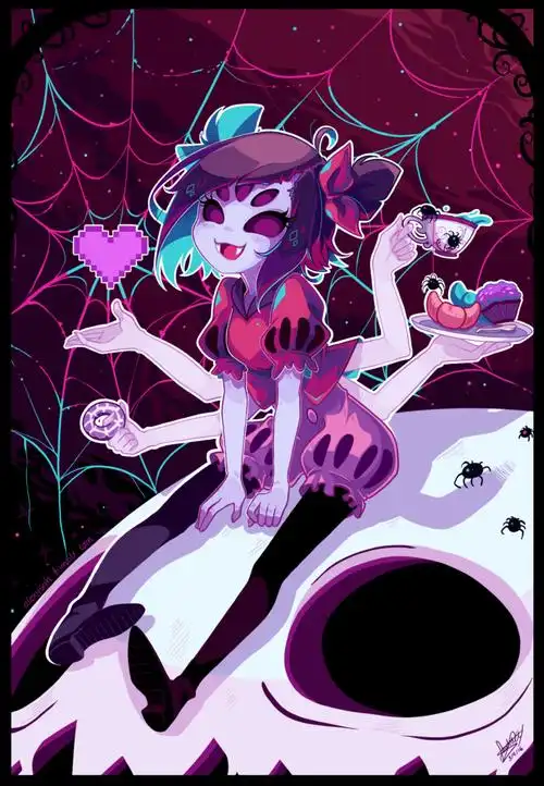 undertale传说之下精美人物图包muffet第2期