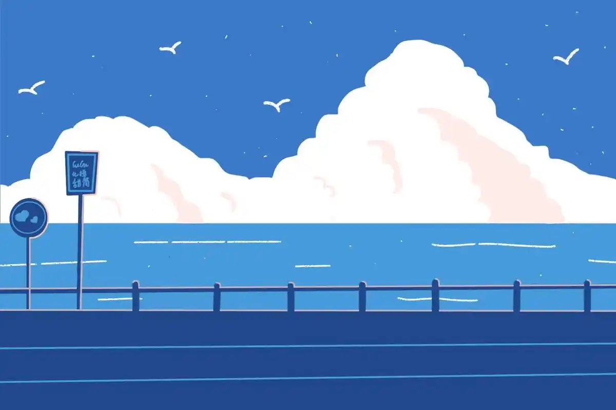 ipad绘画 96想去海边.ipad绘画96|procrea - 抖音