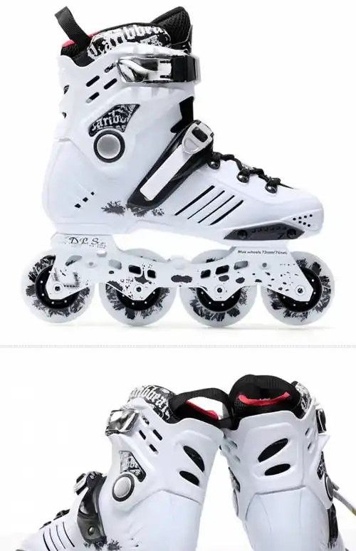 成人比赛单排滑轮鞋滚轴溜冰鞋女生大学生轮滑鞋比赛用单排滑轮鞋直排