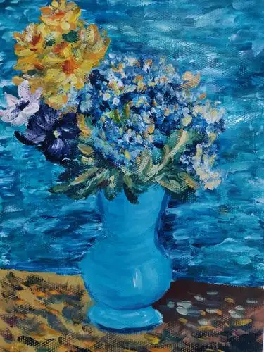 了解莫奈风景.2.掌握水粉风景的绘画步骤及色彩的基础知识.