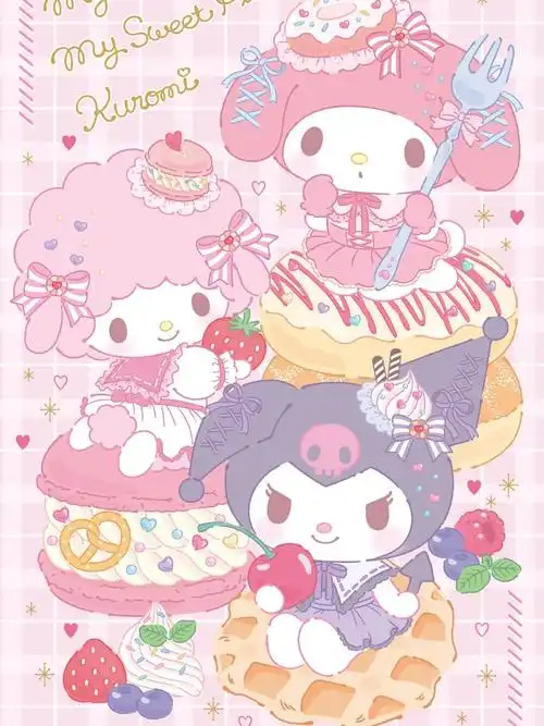 三丽鸥#美乐蒂#piano小羊#库洛米#壁纸