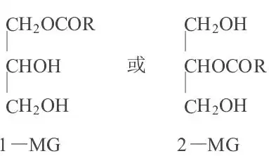 图2:单甘酯的两种结构应用领域单硬脂酸甘油酯是被广泛应用于食品