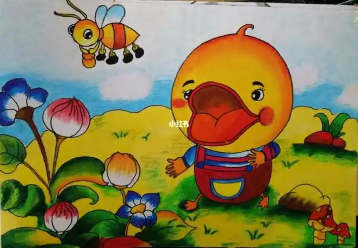 画画炫彩棒鸭子