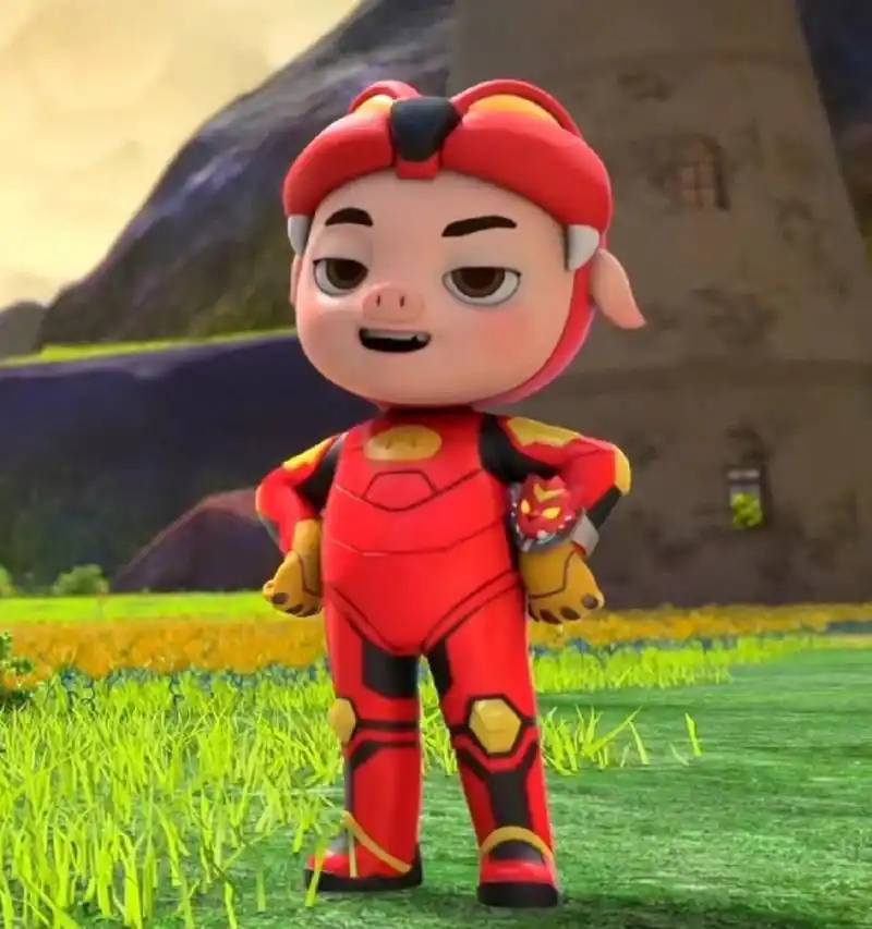 新版猪猪侠 猪猪侠之超星五灵侠,这些个小表情也太魅了吧!爱上了!