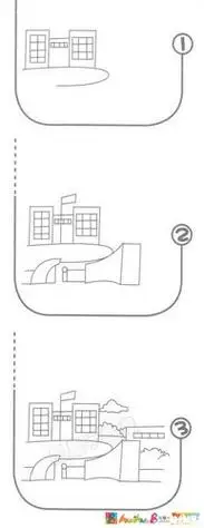 简笔画教程新学期新气象手把手教你绘制南师版校园景色简笔画学校大门
