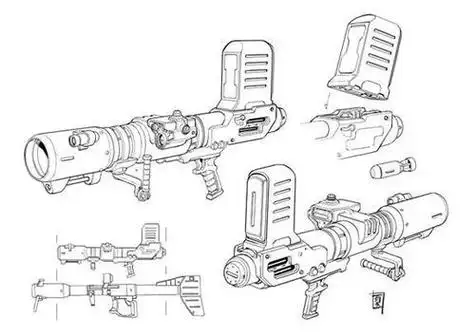 火箭筒过程简笔画