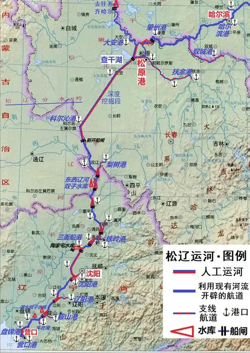 东北多一出海通道,打通松辽运河价值几何?