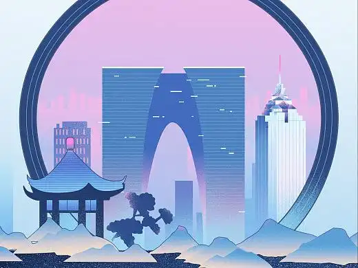苏州城市印象插画
