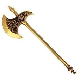 风水开光铜器工艺品摆件斧头铜斧子古代兵器安宅开山月牙斧子单只