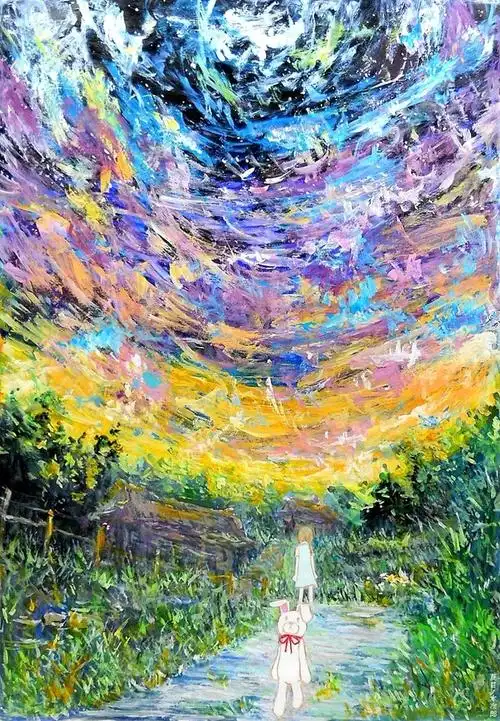 漫画,绘画,插画,华丽,艺术,手绘,加菲,哦漫,炫目,色彩加菲