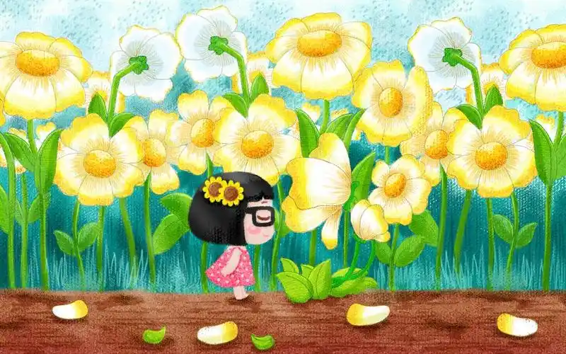 hello菜菜小清新,高清壁纸图片,卡通明星-回车桌面