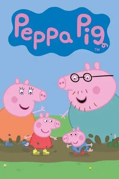 小猪佩奇动画片英文手抄报英文手抄报