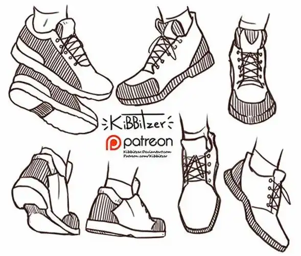动漫鞋子怎么画?各种款式的鞋子画法素材!_每日讲画-站酷zcool