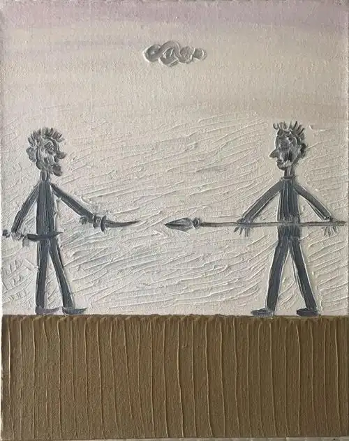 廖国核是个特别好玩的艺术家,坏画的代表人物.