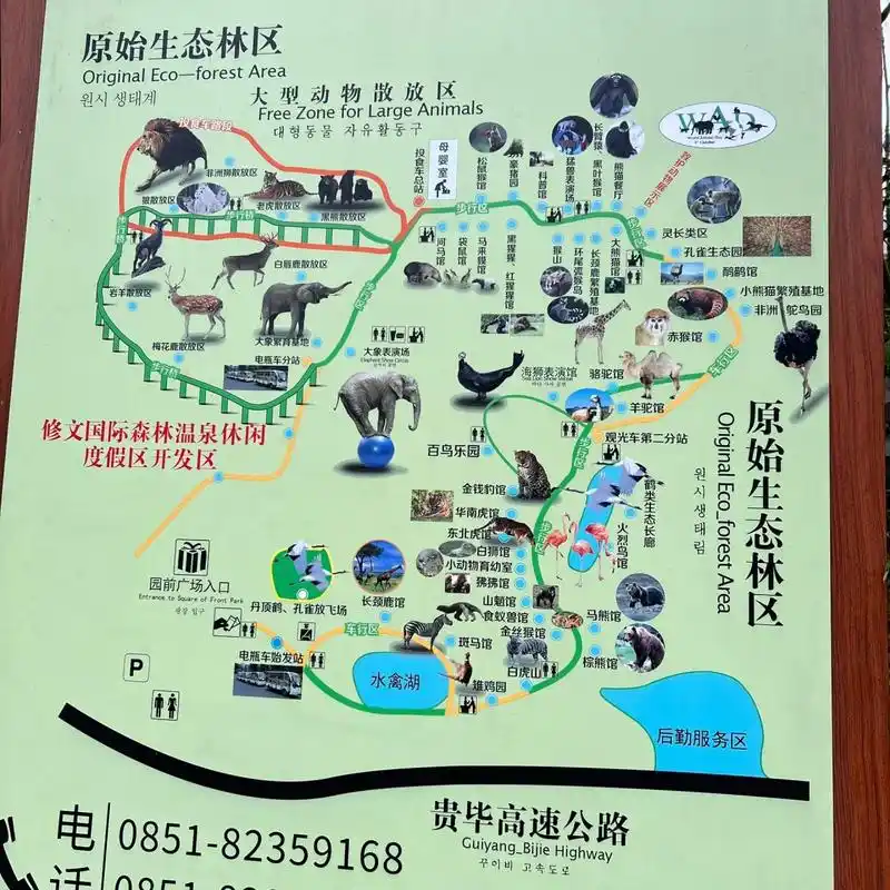 避雷扎佐森林野生动物园 一点也不野生,全是商业,除