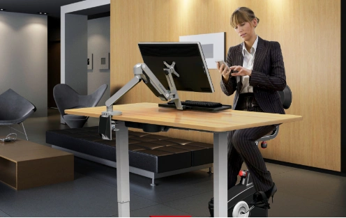 图为乐歌未来健康办公产品使用场景