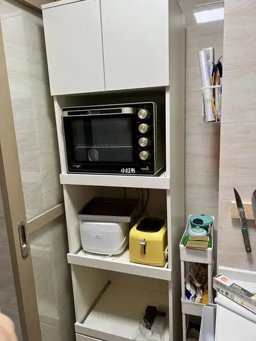 电器柜餐边厨房收纳神柜,实木板材,环保防水耐高温,还可以根据自己的