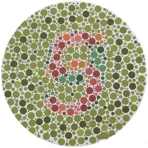 4张色觉检测图图一如果看成数字9你就是典型的驾考绝缘体