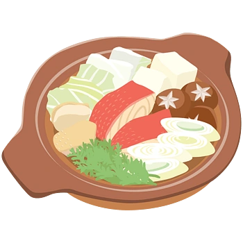 卡通火锅蔬菜素材