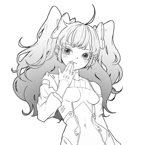 二次元风格手稿