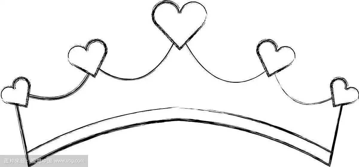 少女公主王冠与心宝石