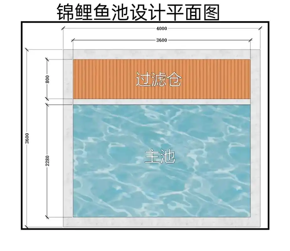 锦鲤鱼池设计施工平面图.
